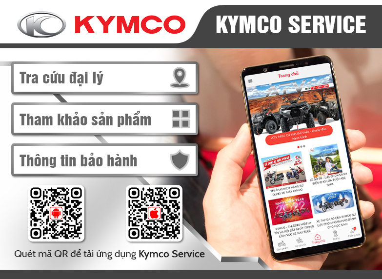 tra cứu trạm bảo hành Kymco trên toàn quốc