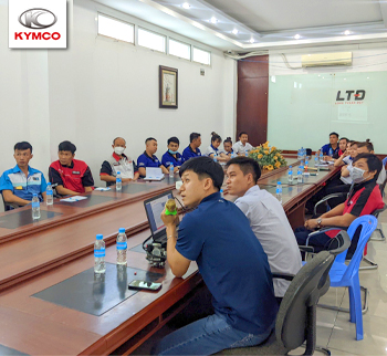Kymco Việt Nam hỗ trợ hướng dẫn kỹ thuật cho đại lý mới
