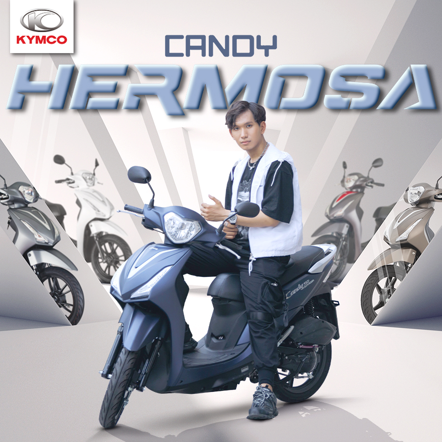 Candy Hermosa 50cc - mẫu xe tay ga lịch lãm phù hợp cho nam giới