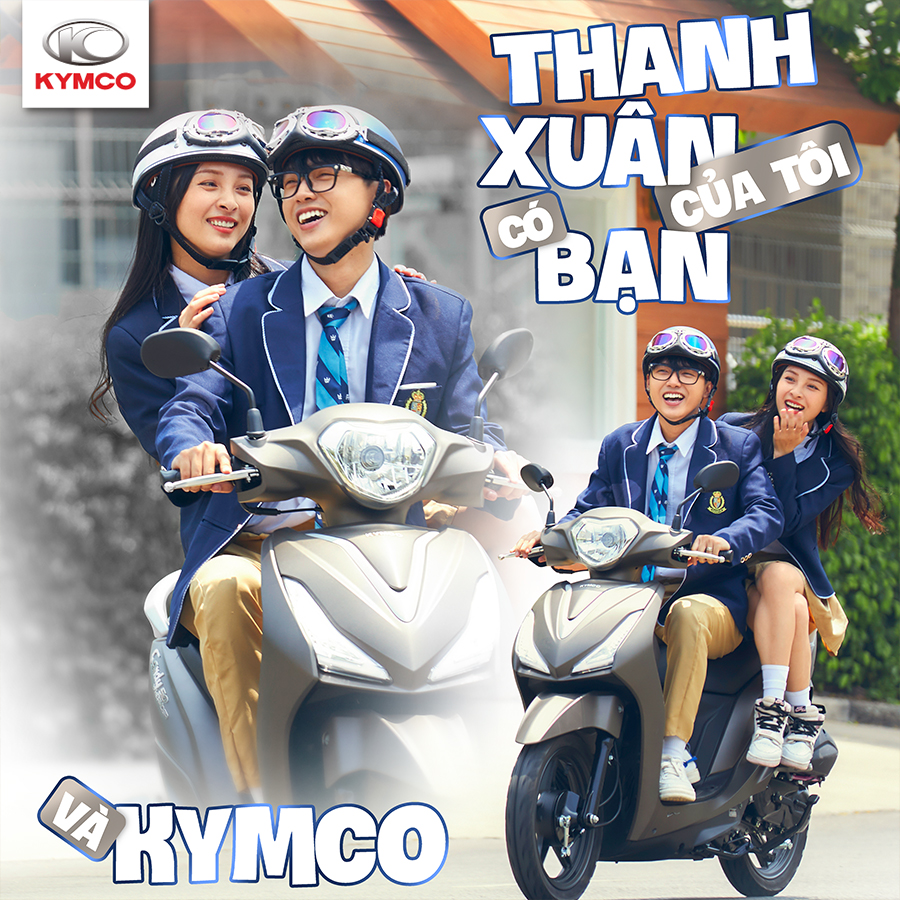 Xe máy Kymco an toàn, tiết kiệm cho các bạn học sinh