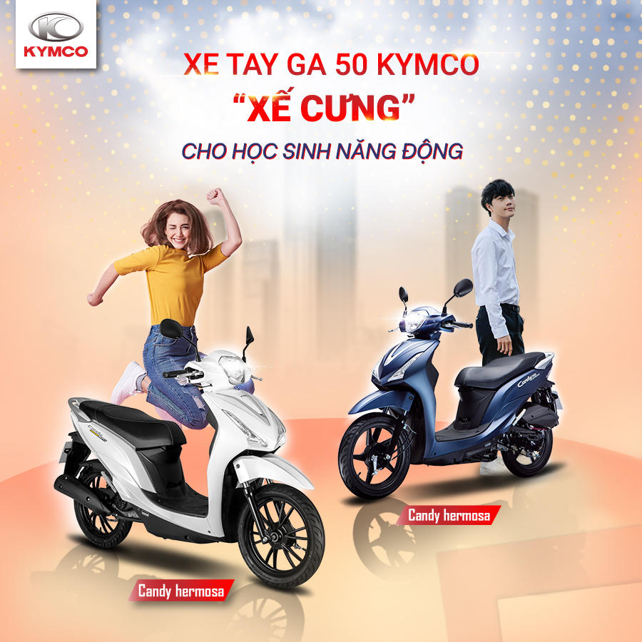 Xe máy 50cc Kymco - Xế cưng cho các bạn học sinh năng động