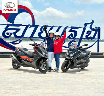 Đưa mẹ U60 đi phượt Campuchia bằng xe máy Kymco Xciting S350