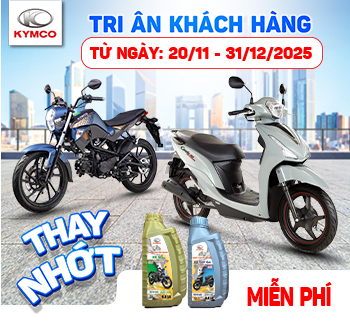 KYMCO Tại Huế Và Đà Nẵng Kiểm Tra Thay Nhớt Miễn Phí Cho Khách Hàng Bị Ảnh Hưởng Do Mưa Lũ
